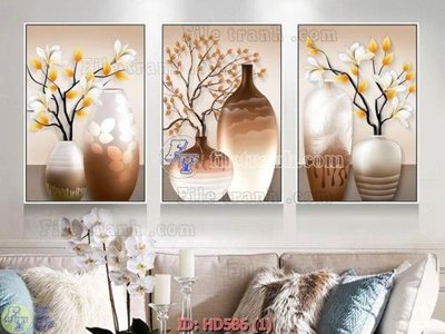 File tranh File tranh hiện đại HD586 (bản gốc) in lụa 5D