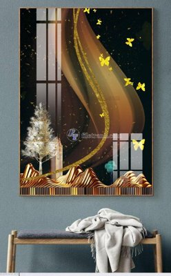 File in trần File bộ tranh treo hiện đại HD60039 (bản gốc) phong cảnh