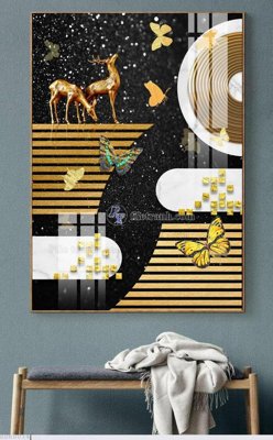 File ảnh File bộ tranh treo hiện đại HD60074 (gốc) in standee