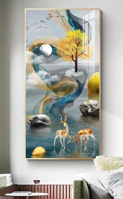 Download file gốc File bộ tranh treo hiện đại HD60102 (in mica) trang trí