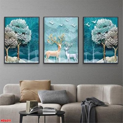 Download file File tranh bộ hiện đại HD6011 (gốc) in mica cao cấp