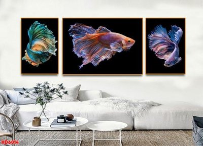 File tranh File tranh bộ hiện đại HD6014 (bản gốc) treo quán cafe