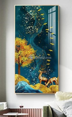 File gốc File bộ tranh treo hiện đại HD60234 (in lụa) trang trí tường