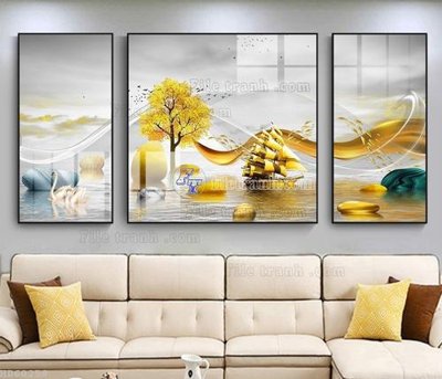 File PSD File bộ tranh treo hiện đại HD60258 (gốc) cho designer