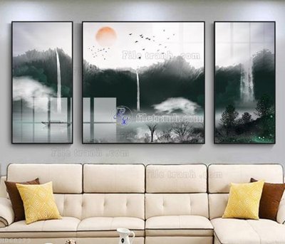 File tranh File bộ tranh treo hiện đại HD60273 (gốc) in backlit film