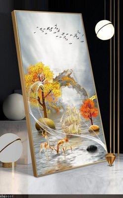 File in trần File bộ tranh treo hiện đại HD60337 (bản gốc) bầu trời