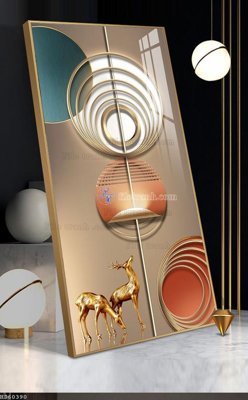 File gốc File bộ tranh treo hiện đại HD60390 (in lụa) tranh phong thủy