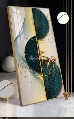 File tranh in trần 3D File bộ tranh treo hiện đại HD60423 (ảnh gốc)