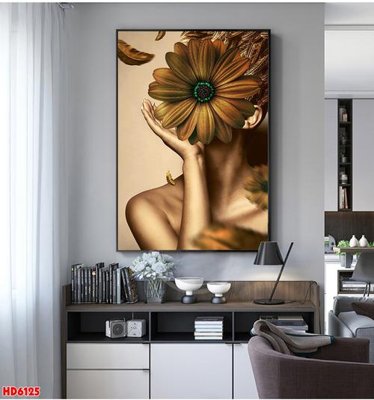 File gốc File tranh bộ hiện đại HD6125 (in 3D) nghệ thuật