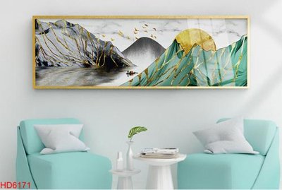 Download file gốc File tranh bộ hiện đại HD6171 (in lụa) tranh 3D