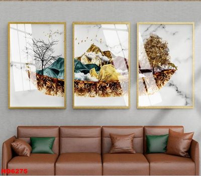 File gốc File tranh bộ hiện đại HD6275 (in 3D) nghệ thuật