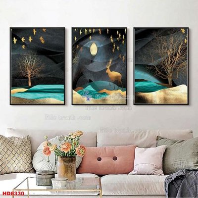 Tải file File tranh bộ hiện đại HD6330 (gốc) chủ đề tâm linh