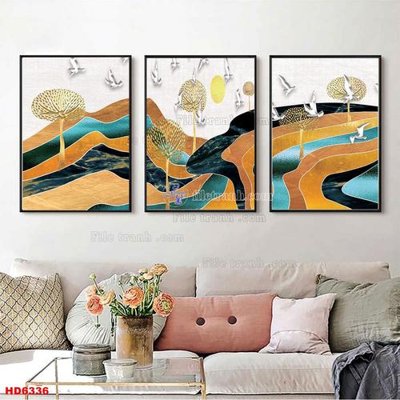 Download file tranh File tranh bộ hiện đại HD6336 (file gốc PSD)