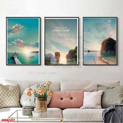 File in ấn File tranh bộ hiện đại HD6357 chuyên nghiệp