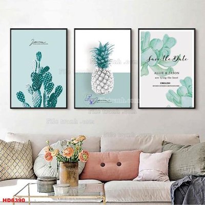 File tranh File tranh bộ hiện đại HD6390 (file gốc) chuẩn màu in