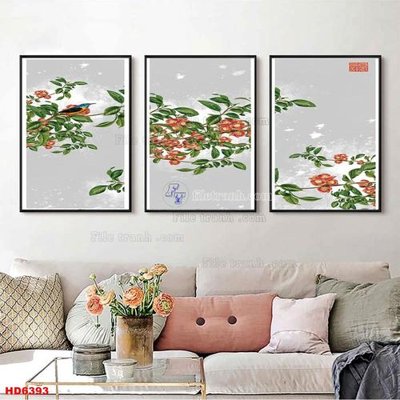 File tranh gốc in trần nhà File tranh bộ hiện đại HD6393 3D
