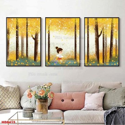 File in ấn File tranh bộ hiện đại HD6415 (bản gốc) chất lượng cao