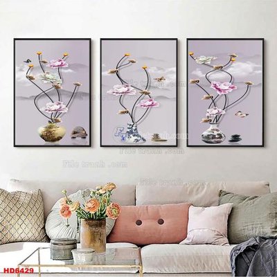 File gốc File tranh bộ hiện đại HD6429 (PNG) nền trong suốt