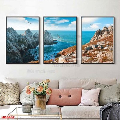 File PSD File tranh bộ hiện đại HD6462 (bản gốc) cho nhà in