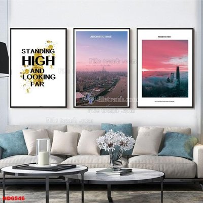 File tranh gốc File tranh bộ hiện đại HD6546 chủ đề hiện đại