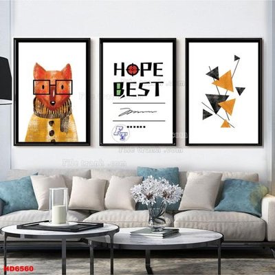 Download file gốc File tranh bộ hiện đại HD6560 (in lụa) cao cấp