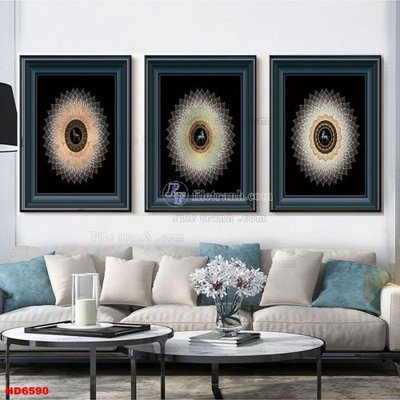 File tranh gốc PSD File tranh bộ hiện đại HD6590 còn nguyên layer