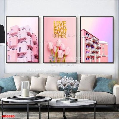 Ảnh mô tả file gốc in mica File tranh bộ hiện đại HD6690