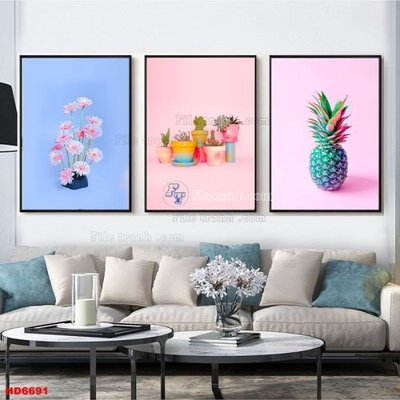 File gốc in mica File tranh bộ hiện đại HD6691 chất lượng