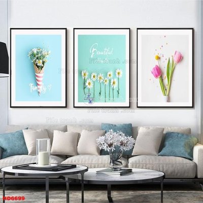 File tranh File tranh bộ hiện đại HD6699 (bản gốc) treo quán cafe