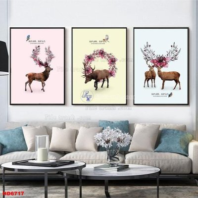 File in ấn File tranh bộ hiện đại HD6717 (bản gốc) từ file gốc