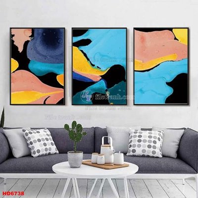 File tranh trang trí File tranh bộ hiện đại HD6738 (file gốc)