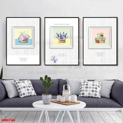 File tranh File tranh bộ hiện đại HD6746 (file gốc) chủ đề phong thủy