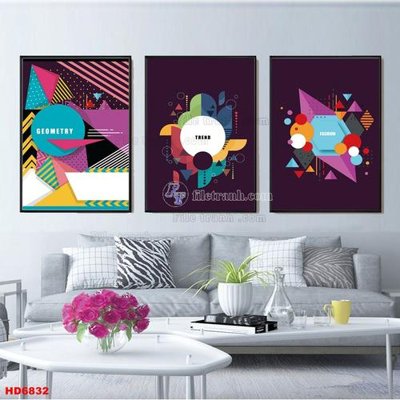 Download file gốc File tranh bộ hiện đại HD6832 (in mica) trong suốt