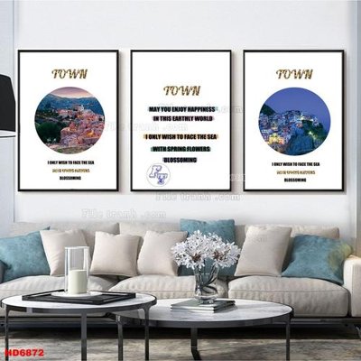 File gốc in ấn File tranh bộ hiện đại HD6872 chất lượng vượt trội