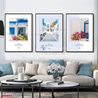 File tranh File tranh bộ hiện đại HD6873 (bản gốc) in lụa 3D