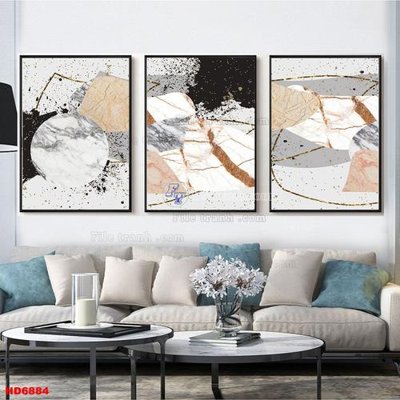File tranh File tranh bộ hiện đại HD6884 (gốc) phong cách tối giản
