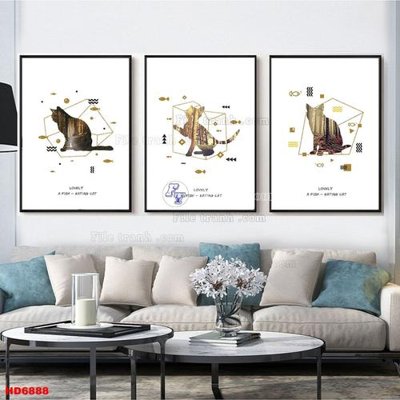 File gốc in ấn File tranh bộ hiện đại HD6888 (sẵn sàng tải về)