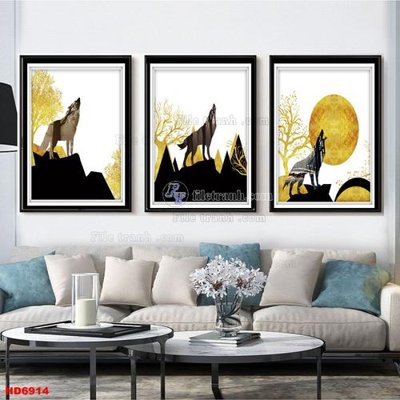 File tranh File tranh bộ hiện đại HD6914 (gốc) chủ đề động vật