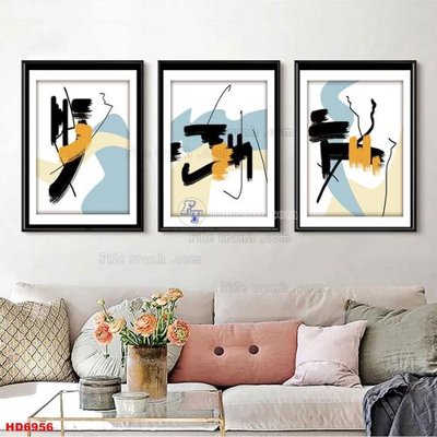 Tải file File tranh bộ hiện đại HD6956 (gốc) in trên mọi chất liệu