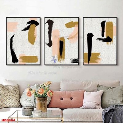 File gốc File tranh bộ hiện đại HD6964 (cho in UV) siêu nét