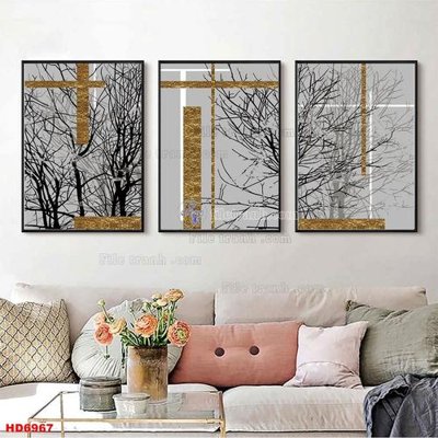 Tải file gốc File tranh bộ hiện đại HD6967 (in khổ lớn) không vỡ