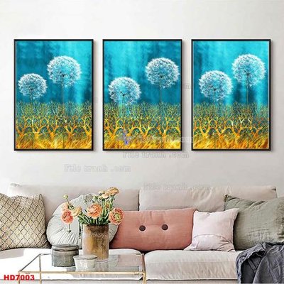 File PSD File tranh bộ hiện đại HD7003 (gốc) tách lớp chi tiết