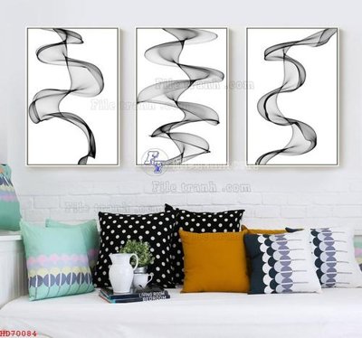 File tranh File bộ tranh treo hiện đại HD70084 (bản gốc) treo quán cafe