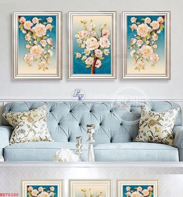 File ảnh File bộ tranh treo hiện đại HD70100 (gốc) in biển hiệu