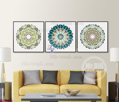 Ảnh gốc File bộ tranh treo hiện đại HD70113 (độ nét cao) in tráng gương