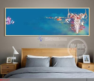 File gốc File bộ tranh treo hiện đại HD70117 (in 3D) cho trang trí