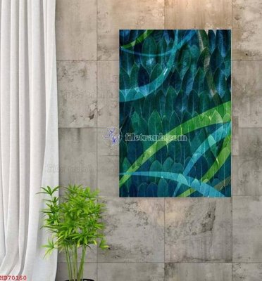 File gốc File bộ tranh treo hiện đại HD70160 (in lụa) họa tiết 3D