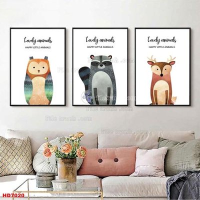 File in ấn cao cấp File tranh bộ hiện đại HD7020 (file gốc)