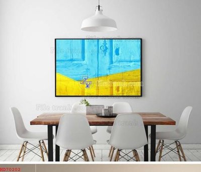 File gốc File bộ tranh treo hiện đại HD70202 (in ấn) màu sắc trung thực