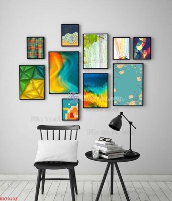 File in mica File bộ tranh treo hiện đại HD70233 (ảnh gốc) đẹp